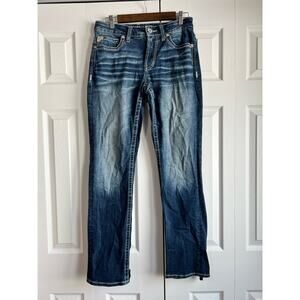 Salvage Supply Company Mayhem Boot Regular Fit Buckle Blue Jeans 30X32